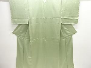 未使用品　抽象模様織り出し一つ紋色無地着物